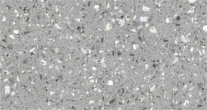 Cheap Wholesale Cement Grey Porcelain Terrazzo Floor Precast Ceramic Restaurant Tile  Z66228 