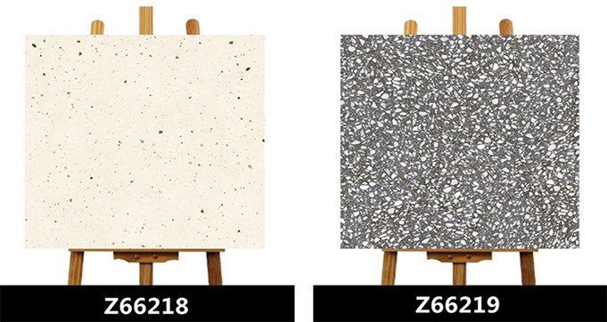 600*600 MM Marble Terrazzo Black and White Starry Terrazzo Indoor and Outdoor Black Terrazzo Flooring Z66219