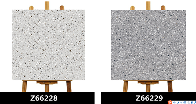 600*600 MM Marble Terrazzo Black and White Starry Terrazzo Indoor and Outdoor Black Terrazzo Flooring Z66219