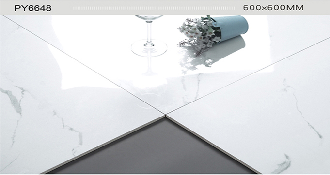 Price Friendly High Quality Polished White Marble Porcelain Tiles for Flooring  600*600mm PY6648