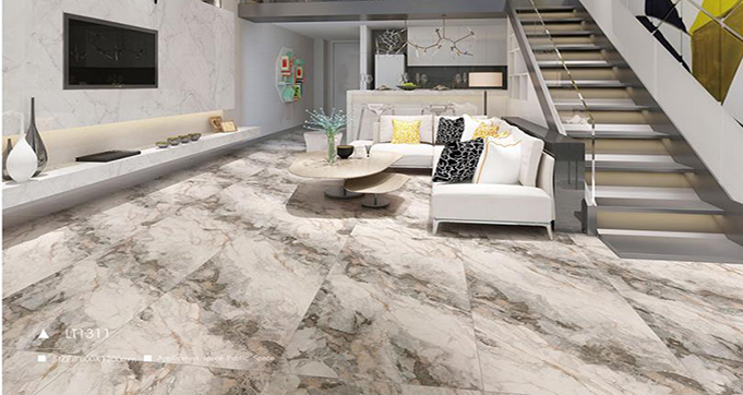 Modern Villa Marble Look Vitrified Polished Glazed China Porcelain High Quality Marble Design LT1308