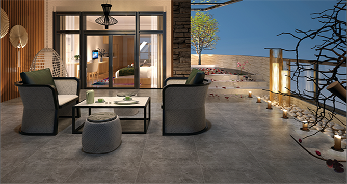 Modern Design Cement Conrete Look Matt Finish Rustic Floor Tile Porcelain Tile PS602