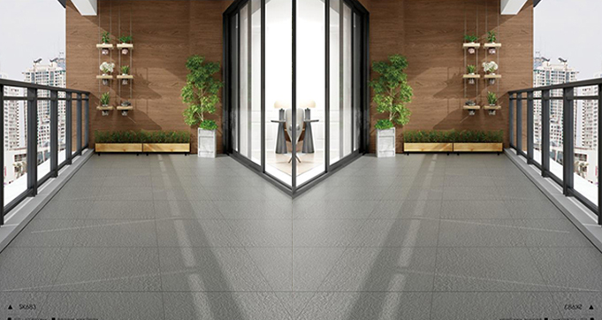  600*600 mm Full Body Rustic Matt Flat Finishing Anti-Slip Porcelain Tiles  Low water Absorption Flooring SK650