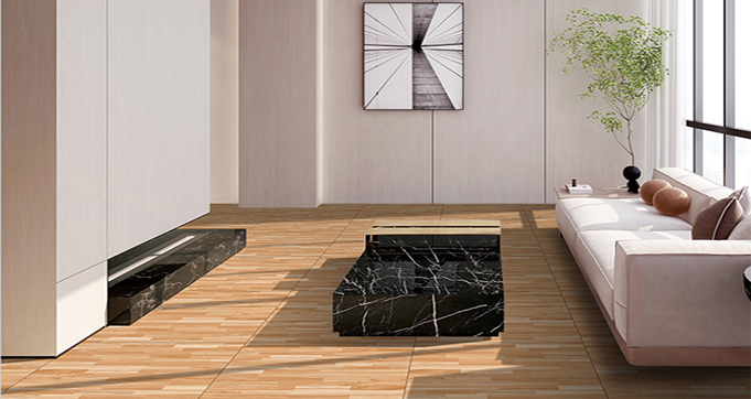  High Quality 600*600 MM Modern Design Wood Imitation Texture Porcelain Tiles for Indoor and Outdoor Flooring YR601