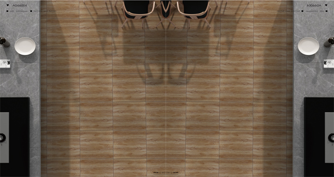 Popular Design Widely Used Wood Look Matt Porcelaine Tiles 3d Ceramic Tiles 800*800MM  FTD88064