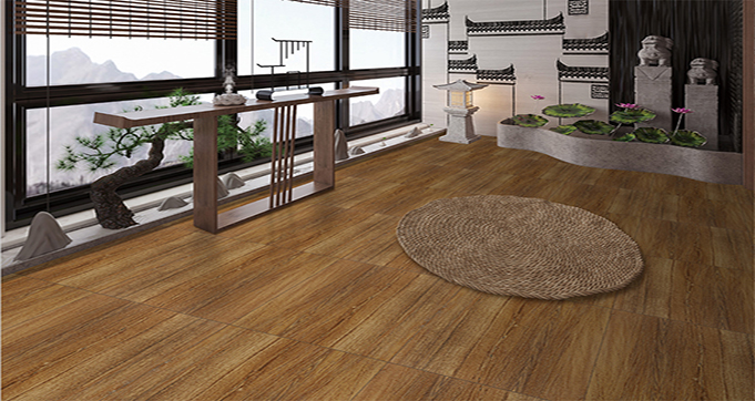  Non Slip Wood Porcelain Ceramic Tile Wood Look Porcelain Tile Design Interior Flooring Tile  3D6513 