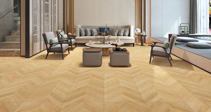 Modern Design High Quality 600*1200 MM Wood Imitation Texture Porcelain Tiles for Indoor and Outdoor Flooring  12960