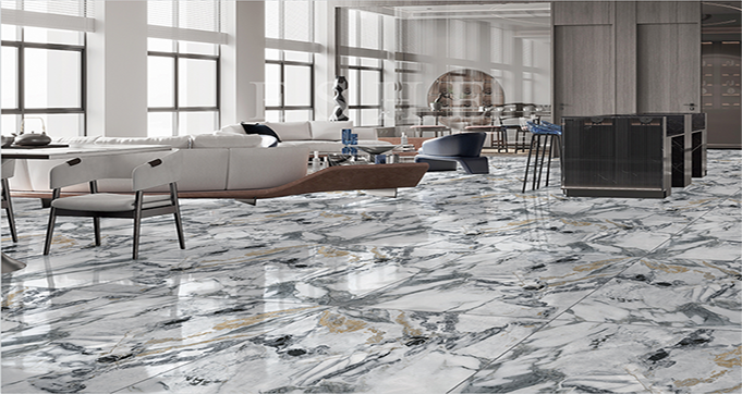 60*60CM Luxury Design High Quality Porcelain Tiles with Terrazzon Stone Look for Showroom and Exhibition GUCCI 6603