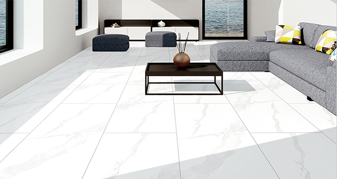 Ariston White Marble Look 600*1200MM  Glazed Polished Porcelain Tiles for House Decoration of Flooring and Wall LT1306