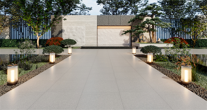 Wholesale 18mm Porcelain Paver Paving Tiles Full Body Ragstone Slabs Outdoor Anti-slip Natural Stone Look For Flooring HSY6602